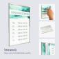 Preview: Tuerschild Vitrum G aus Glas und Edelstahl DIN A4